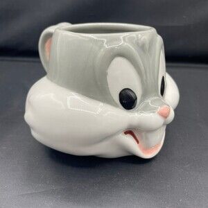 Bugs Bunny Face Head Vintage Figural Mug Applause Looney Tunes